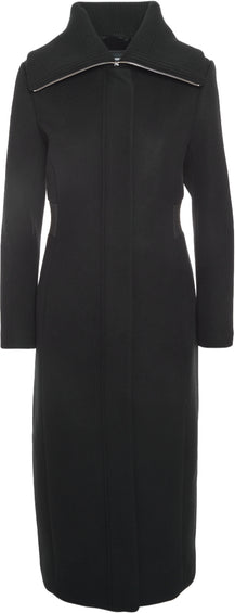 Mackage Clarice Double-Face Wool Coat with Smocked Detailing - Women's