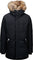 Mackage Edward 2-in-1 Down Parka with Hooded Bib and Natural Fur - Men's - Black