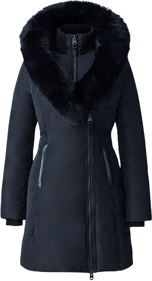 Mackage Kay Down Coat With Blue Fox Fur Signature Mackage Collar - Women's