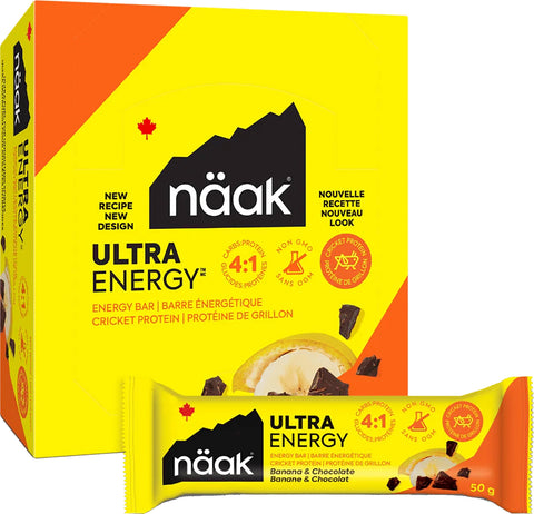 Naak Banana & Chocolate Energy Bars 12 x 50g