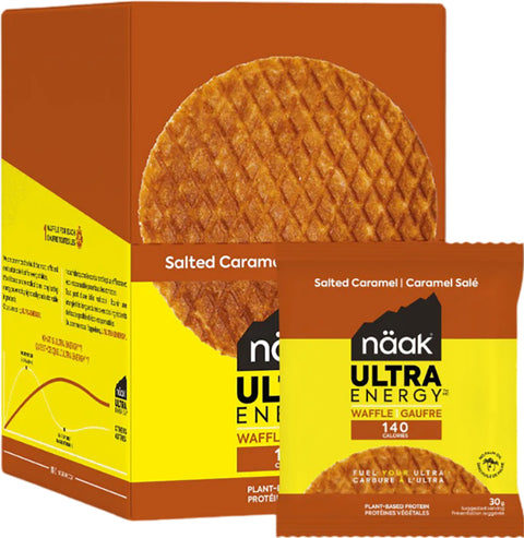 Naak Salted Caramel Energy Waffles 12 x 30g