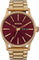Nixon Sentry Stainless Steel Watch - Unisex - Oxblood Sunray - Gold