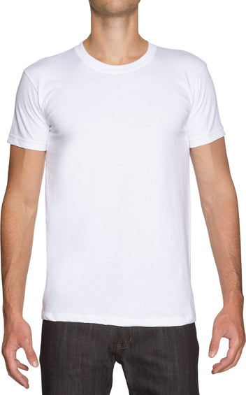 Naked & Famous T-Shirt Circular Knit - Ring-Spun Cotton - White - Men's
