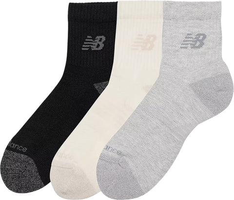 New Balance Active 3 Pack Quarter Socks - Unisex