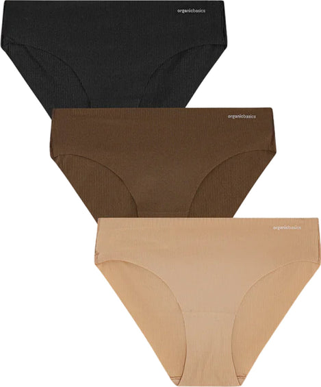 Organic Basics Naked 3 Pack Rib Briefs - Women's