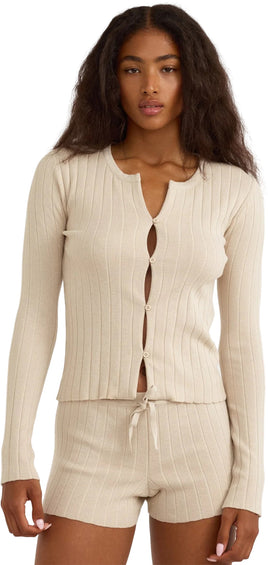 Organic Basics Soft Knit Rib Cardigan - Women's