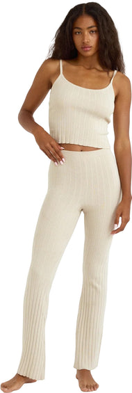 Organic Basics Soft Knit Rib Flare Pants - Women's