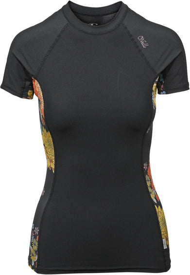 O'Neill Wetsuits, LLC Side Print S/S Rash Guard Tee - Women's