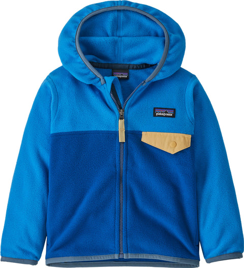 Patagonia Micro D Snap-T Hooded Full Zip Fleece Sweatshirt - Baby