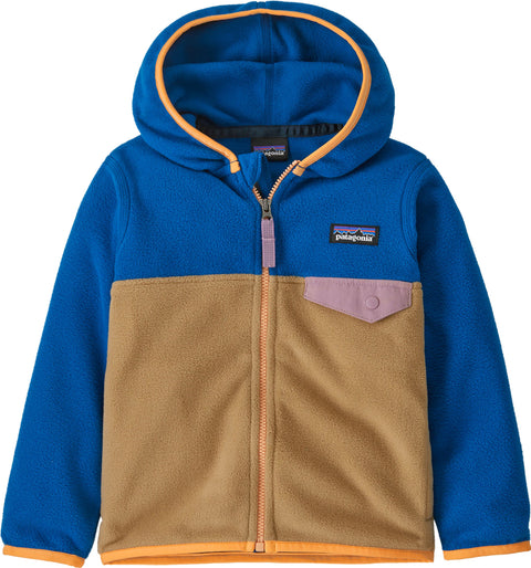 Patagonia Micro D Snap-T Hooded Full Zip Fleece Sweatshirt - Baby