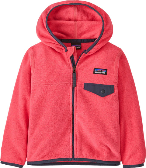 Patagonia Micro D Snap-T Hooded Full Zip Fleece Sweatshirt - Baby