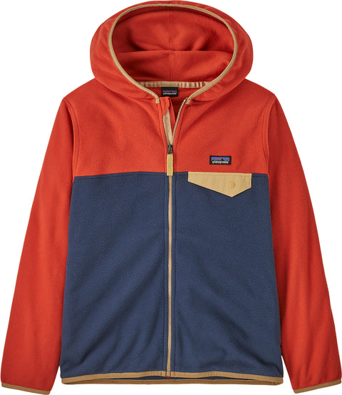 Patagonia Micro D Snap-T Hooded Full Zip Fleece Sweatshirt - Kid's