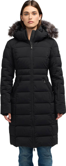 Pajar Venus Long Stretch Channel Quilted Puffer Jacket - Women's