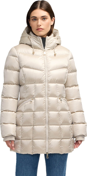 Pajar Zola Box Quilt Mid-Length Puffer Jacket with Fixed Hood - Women's