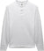 Reigning Champ 1X1 Slub Slim Henley - Men's - White