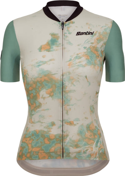 Santini Marble Slim Fit Short Sleeve Jersey - Women's