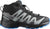 Salomon XA Pro V8 Mid Waterproof Hiking Shoes - Kids - Black - Monument - French Blue