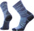 Smartwool Performance Hike Light Cushion Mountain Range Pattern Crew Socks - Unisex - Nightfall Blue