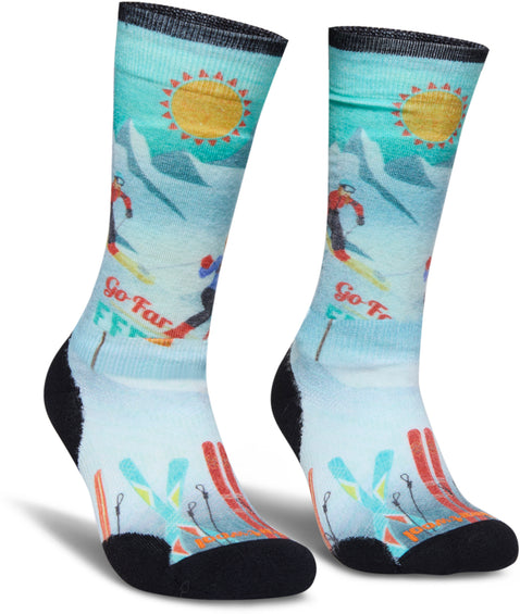 Smartwool Ski Targeted Cushion Snow Bunny Print OTC Socks - Women’s