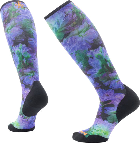 Smartwool Ski Targeted Cushion Electric Lotus Print OTC Socks - Women's