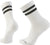 Smartwool Everyday Targeted Cushion Athletic Striped Crew Socks - Unisex - White