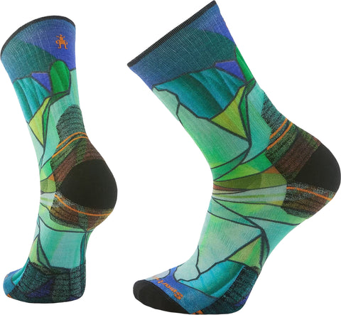 Smartwool Hike Targeted Cushion Mirror Mountain Print Crew Socks - Men's