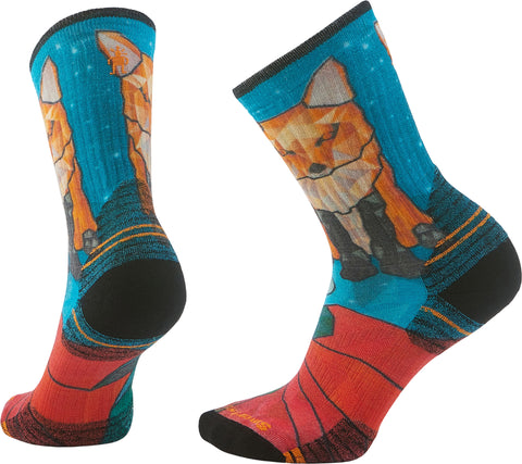 Smartwool Hike Targeted Cushion Geo Fox Print Crew Socks - Women's
