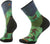 Smartwool Trail Run Targeted Cushion Neature Print Crew Socks - Unisex - Twilight Blue