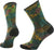 Smartwool Bike Zero Cushion Aloha Forest Print Crew Socks - Men's - Twilight Blue