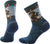 Smartwool Hike Light Cushion Squirrely Crew Socks - Women's - Twilight Blue