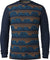 Smartwool Classic Thermal Merino Base Layer Crew Boxed Tee - Men's - Deep Navy Geo Peaks