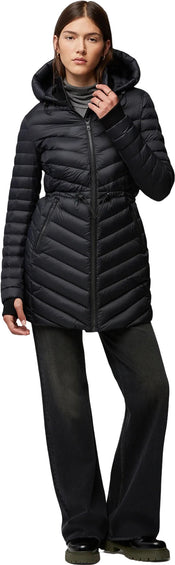 SOIA & KYO Janae sustainable semi-fitted Puffer Coat with detachable Hood - Women's