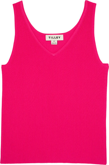 Tilley V-Neck Rib Shell Layering Top - Women's