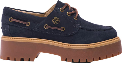 Timberland Timberland C.F. Stead Indigo Suede Stone Street Platform Boat Shoes - Women’s 