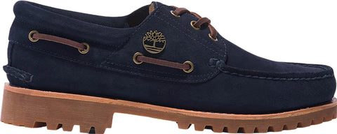 Timberland Timberland C.F. Stead Indigo Suede 3-Eye Lug Handsewn Boat Shoes - Men's 