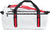 The North Face Base Camp Duffel Bag 95L - TNF White - TNF Black - Elevation Red