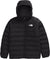 The North Face Perrito Reversible Hooded Jacket - Girls - TNF Black - Smoked Pearl