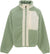 The North Face Yumiori Full-Zip Fleece Jacket - Girls - Slate Moss - White Dune