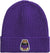 The North Face TNF Logo Box Cuffed Beanie - Kids - Peak Purple - Nuptse Bear Patch