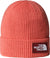 The North Face TNF Logo Box Cuffed Beanie - Unisex - Mars Dust - Sumac