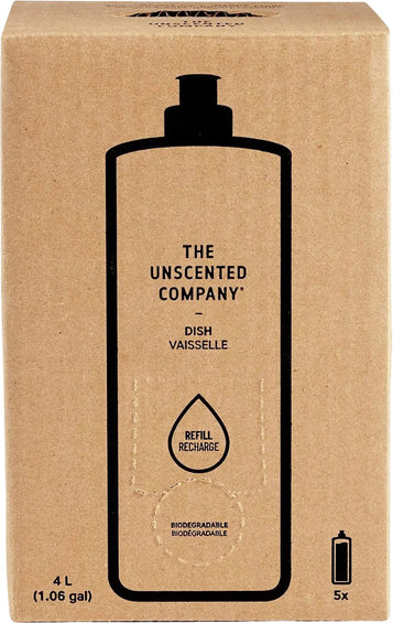 The Unscented Company Liquid Dish Soap Refill Box 4L