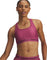 Under Armour Crossback Mid Bra - Women's - Fuchsia Dusk - Dark Maroon