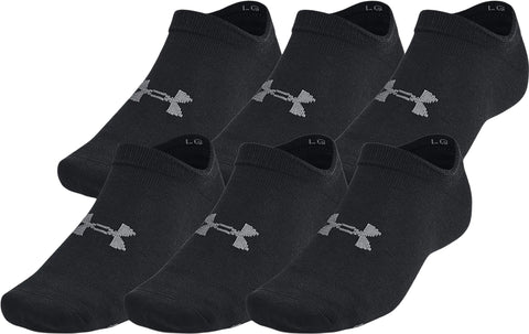 Under Armour UA Essential 6-Pack No-Show Socks - Unisex