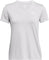 Under Armour UA Tech Twist V-Neck Short Sleeve T-Shirt - Women's - Halo Gray - White