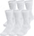 Under Armour UA Training Cotton 6-Pack Crew Socks - Unisex - White - White - Black