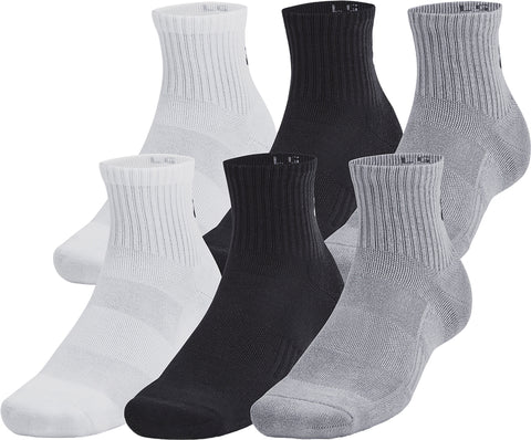 Under Armour UA Training Cotton 6-Pack Quarter Socks - Unisex