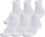 Under Armour UA Training Cotton 6-Pack Quarter Socks - Unisex - White - White - Black