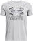 Under Armour UA Tech Hybrid Print Short Sleeve T-Shirt - Boys - Mod Gray - Black