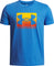 Under Armour UA Boxed Sports Short Sleeve T-Shirt - Boys - Blue Atlantis - Surplus Orange