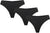 Under Armour UA Pure Stretch No-Show Thong 3-Pack - Women's - Black